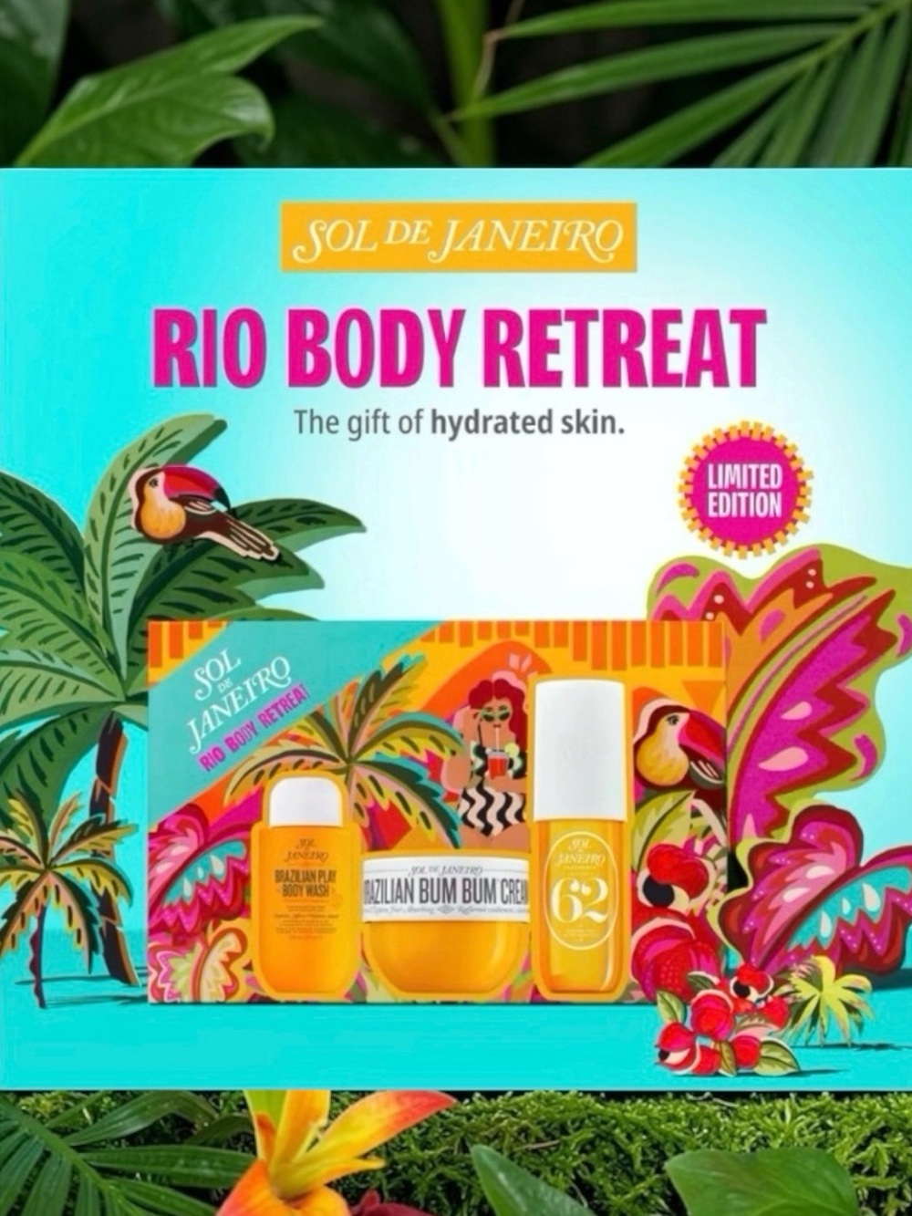 NIB Limited Edition Sol de Janeiro Rio Body Retreat Gift Set Cheirosa 62 - Picture 3 of 5
